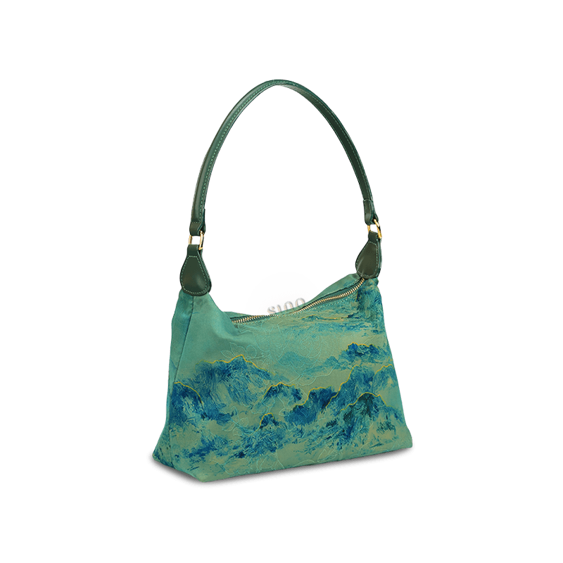 Xiangyunsha Silk Mulberry Silk Vintage Shoulder Bag - Image 12