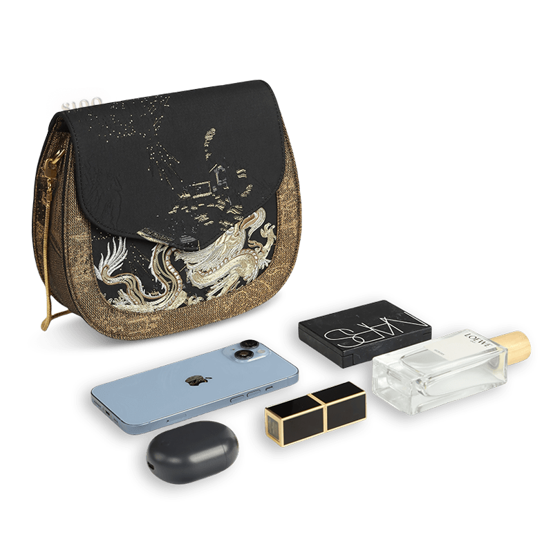 Saddle Loong Embroidered Bag – Ultra-Light 216g, Recycled Fabric & Hualuo Silk - Image 16