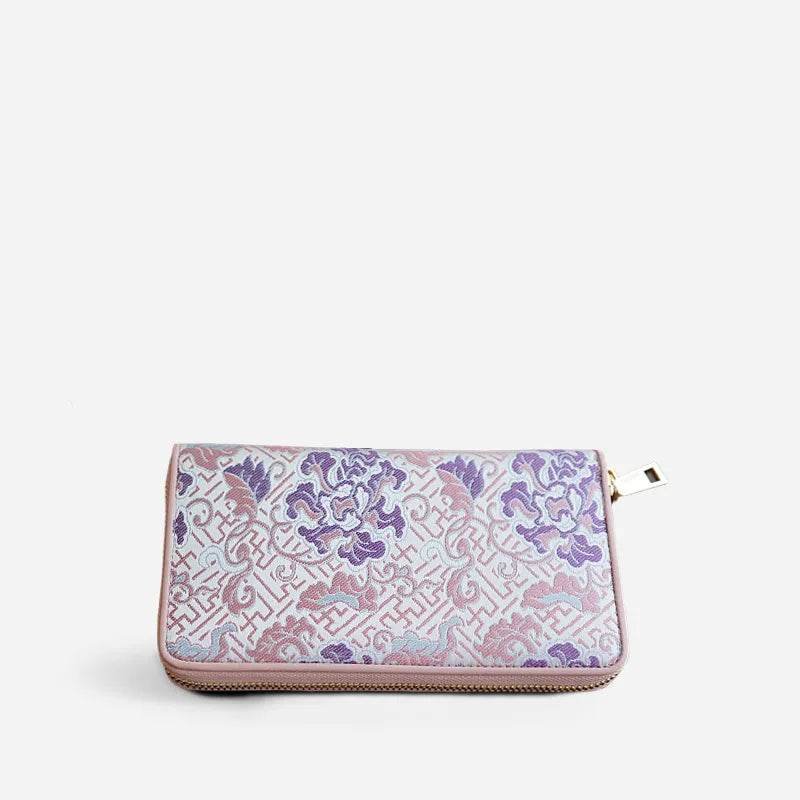 Xiangyunsha Silk Cloud Brocade Heritage Clutch Wallet - Image 7