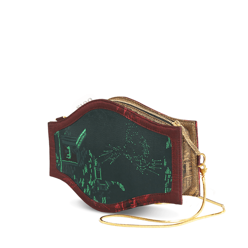 Ultra-Light Water Bottle-Shaped Song Brocade Vintage Style Crossbody Bag 164g - Image 18