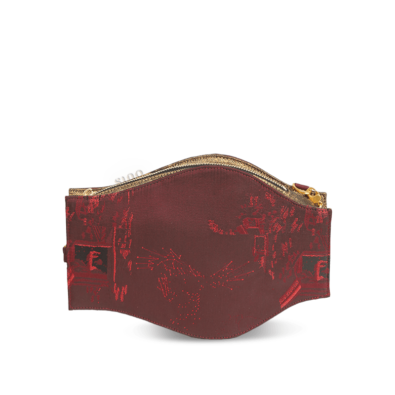 Ultra-Light Water Bottle-Shaped Song Brocade Vintage Style Crossbody Bag 164g - Image 20