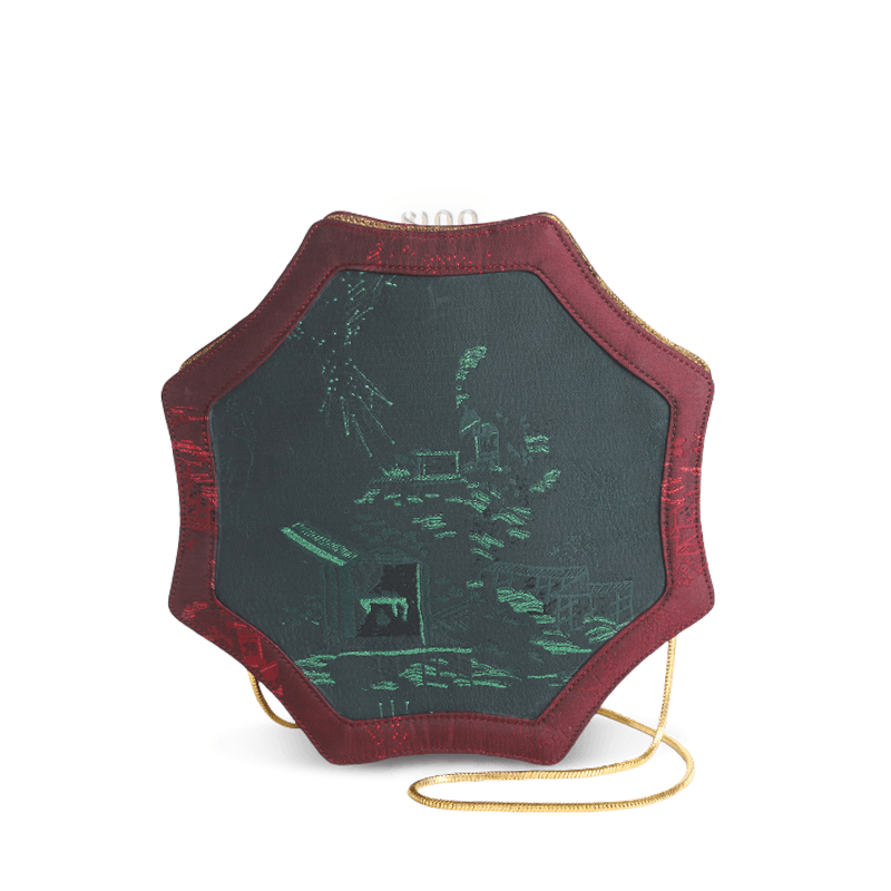 Ultra-Light Hexagonal Eco-Friendly Fabric Vintage Style Crossbody Bag 194g