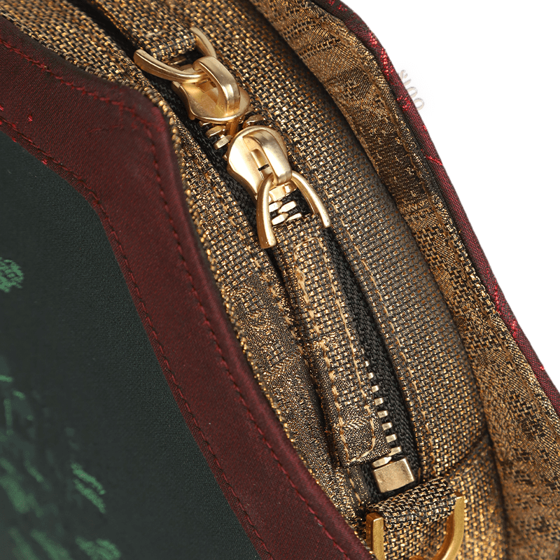 Ultra-Light Hexagonal Eco-Friendly Fabric Vintage Style Crossbody Bag 194g - Image 8