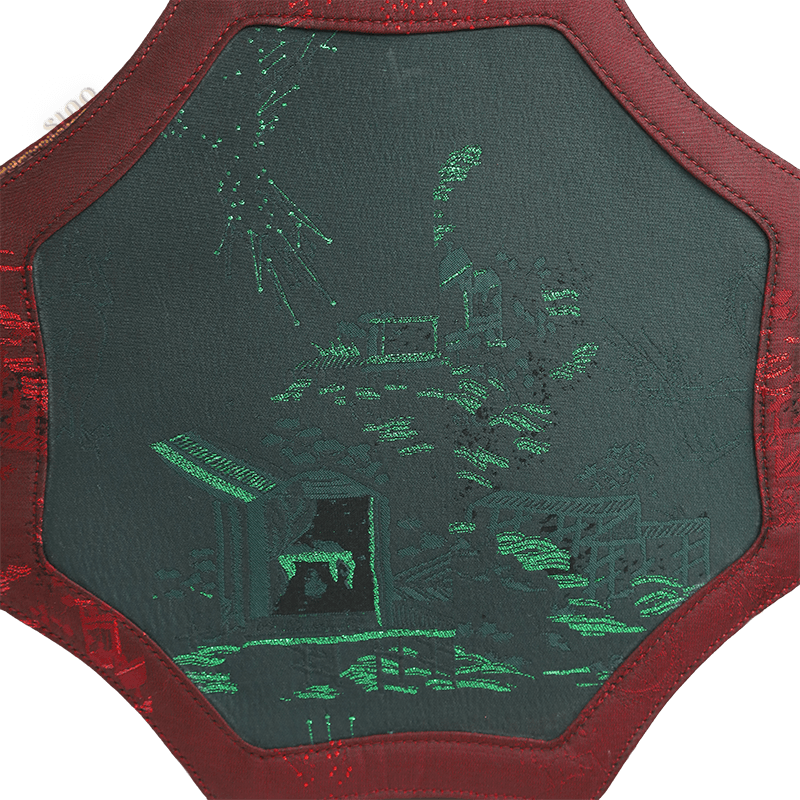 Ultra-Light Hexagonal Eco-Friendly Fabric Vintage Style Crossbody Bag 194g - Image 7