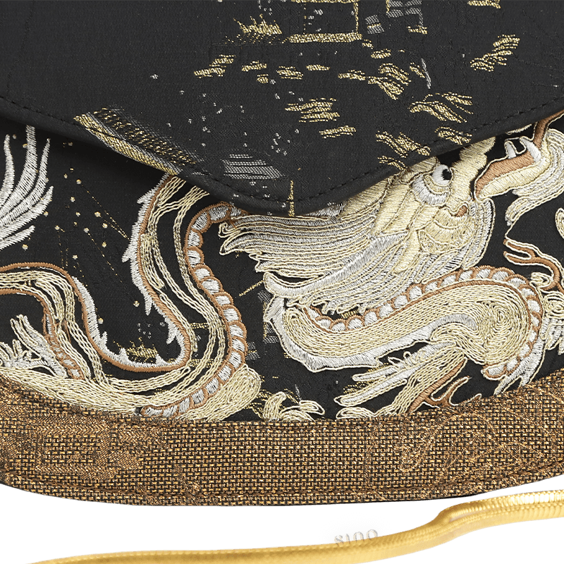 Saddle Loong Embroidered Bag – Ultra-Light 216g, Recycled Fabric & Hualuo Silk - Image 8