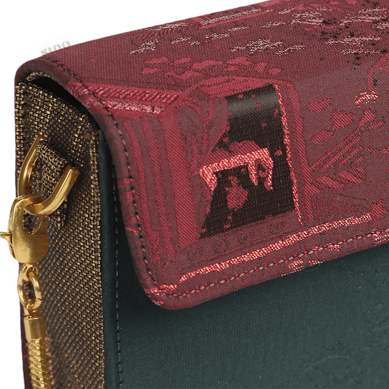 Ultra-Light Envelope Clutch Handbag Song Brocade in Recycled Fabric 133g - Image 7