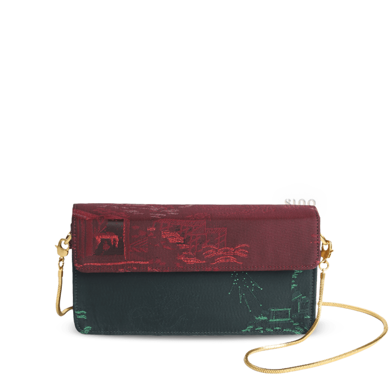 Ultra-Light Envelope Clutch Handbag Song Brocade in Recycled Fabric 133g