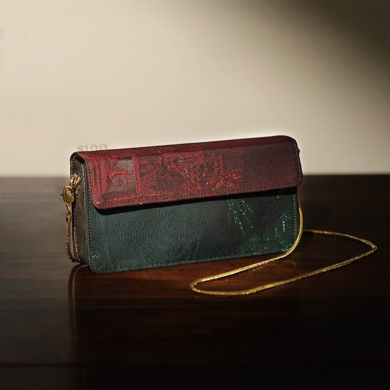 Ultra-Light Envelope Clutch Handbag Song Brocade in Recycled Fabric 133g - Image 6