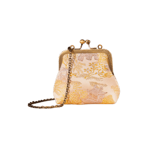 Jacquard Brocade Retro Gold Mini Coin Purse Wallet