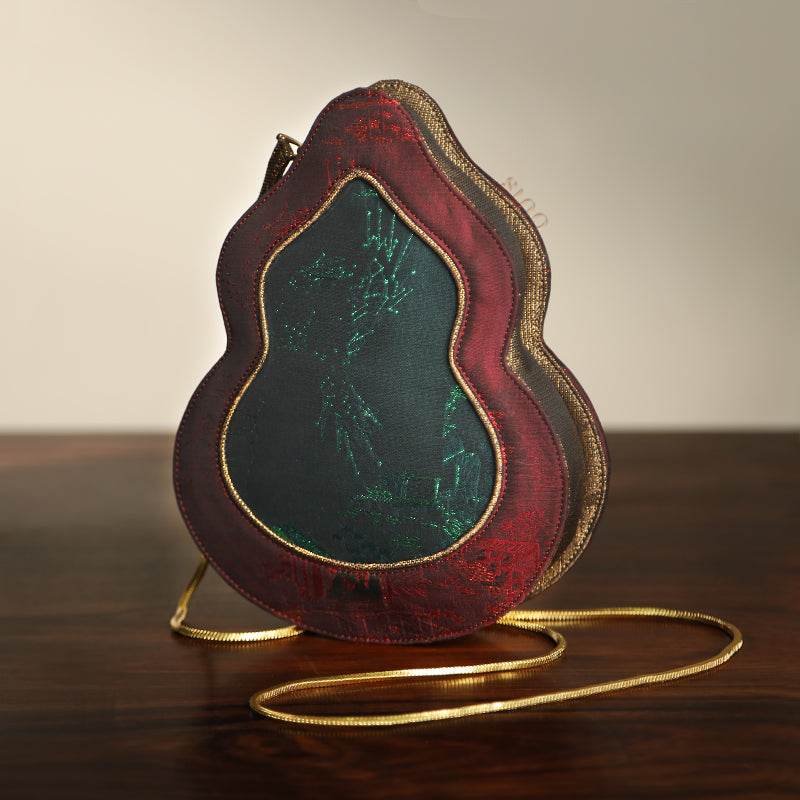 Ultra-Light Gourd Bag Graphene Recycled Fabric Hualuo Silk Luxury Design 155g - Image 7