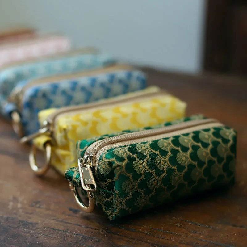 Yunjin Fabric Coin and Key Holder Mini Pouch Wallet - Image 2